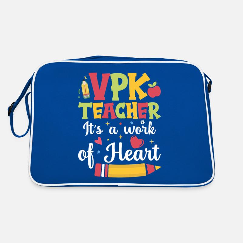 Vpk -lehrer Es Ist Eine Arbeit Von Herz Retro Tasche