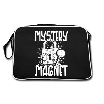 Escape Room Mystery Magnet - Retro Bag - black/white - Back