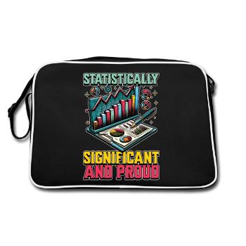 Statisticien Comptable statistiquement significatif - Sac Retro - noir/blanc - Dos