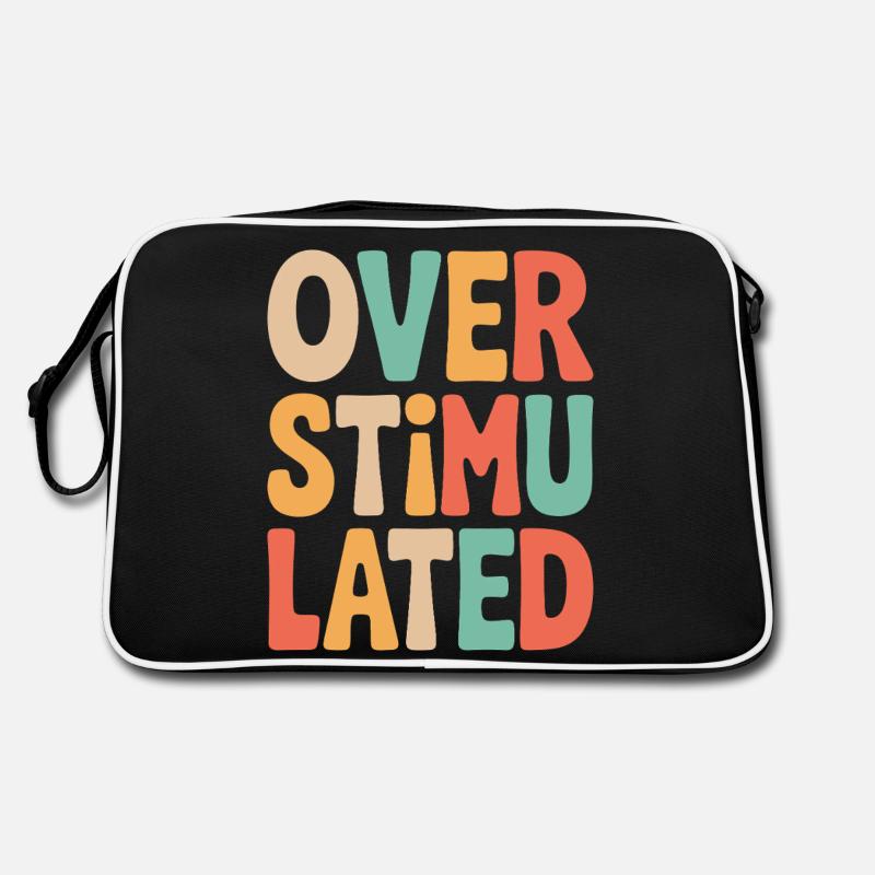 Neurodivergent Overstimulated Retro Tasche