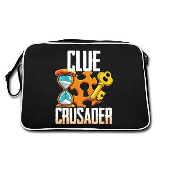 Escape Room Clue Crusader - Retro Bag - black/white - Back