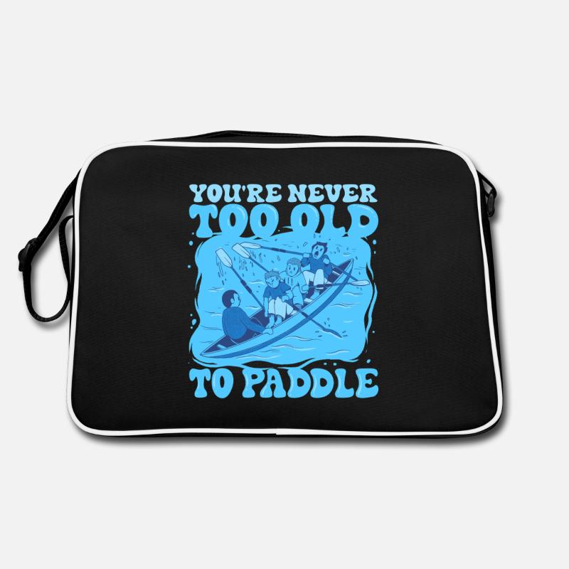 Drachenboot Never Too Old To Paddle Retro Tasche