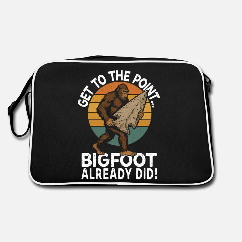 Bigfoot silex Pointes de flèches de travail de la pierre Sac Retro