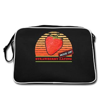 Fraises Fraise Fraise Cadeaux - Sac Retro - noir/blanc - Dos