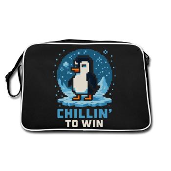 Chillin va gagner Pixel Penguin - Sac Retro - noir/blanc - Dos