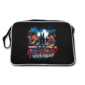 Esports Esport Multiplayer My Squad > Your Squad - Retro Bag - black/white - Back