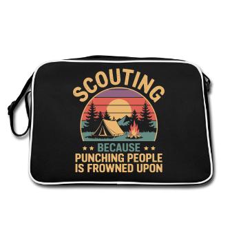 Scout Guide Scout Camping - Retro Bag - black/white - Back