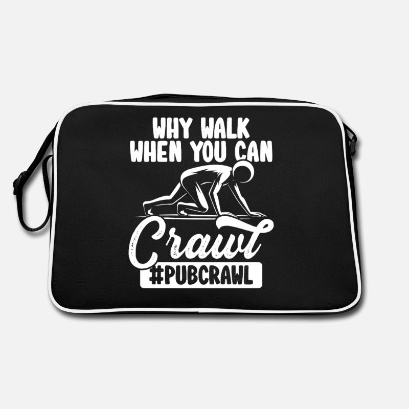 Pub crawl, bar crawl, bar hopping, pup hopping Retro Bag