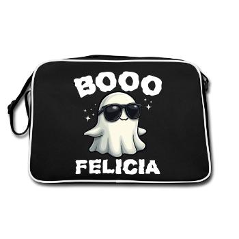 BOO FELICIA - HALLOWEEN GIFT - Retro Bag - black/white - Back