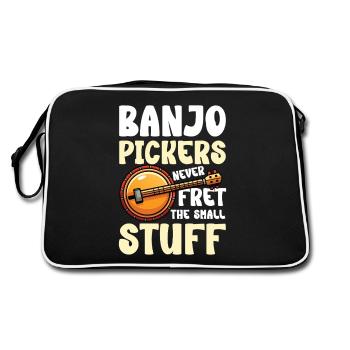 Les joueurs de banjo ne se soucient jamais des bagatelles - - Sac Retro - noir/blanc - Dos