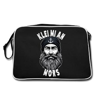 East Frisian North Sea Seaman Klei Mi An Mors - Retro Bag - black/white - Back
