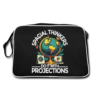 Geographic Information Systems Special Thinkers - Retro Bag - black/white - Back
