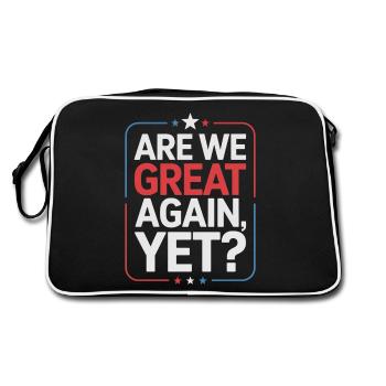 Are We Great Again, Yet? - Retro Bag - black/white - Back