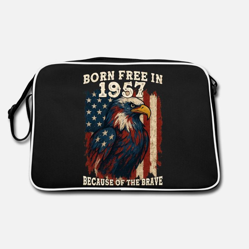 Né libre en 1957 – 68 ans Libre à cause de Sac Retro