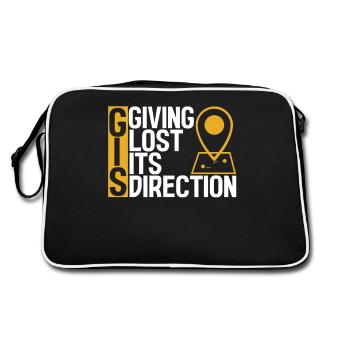 Geographic Information Systems - Retro Bag - black/white - Back