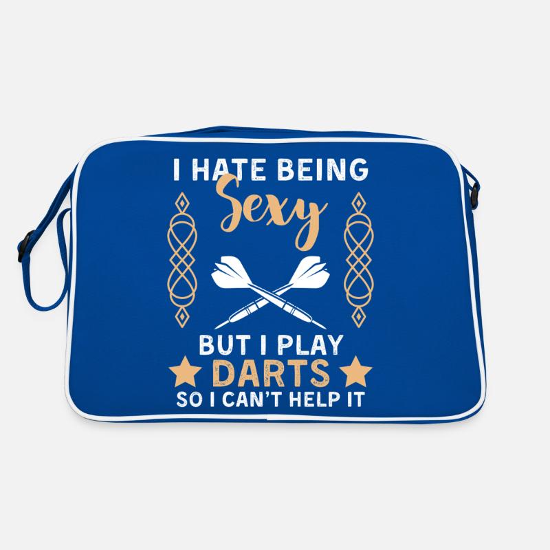 Drôle de dicton de fléchettes pour les joueurs de fléchettes Sac Retro