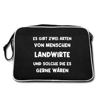 Fermier Fermier Fermier Drôle - Sac Retro - noir/blanc - Dos
