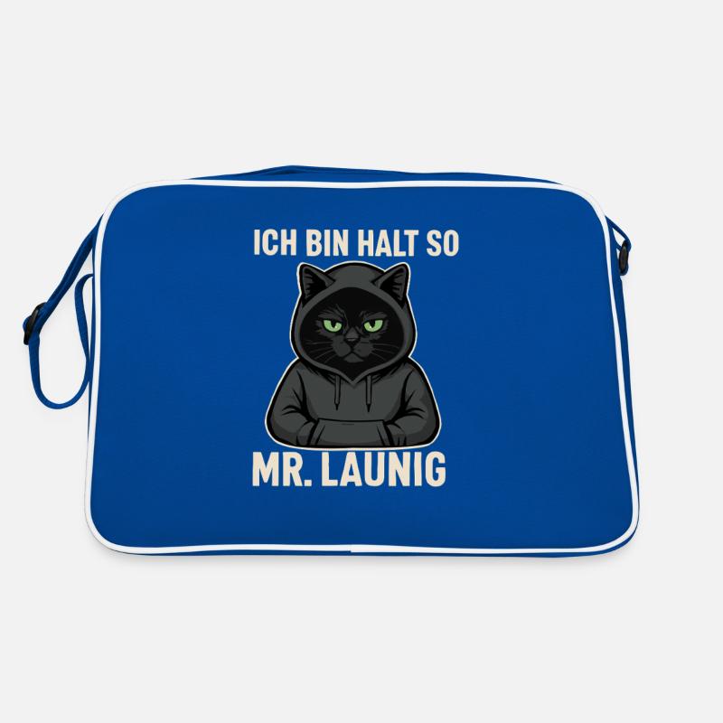 Mr. Launig – Ich bin halt so! Miesepeter-Katzen-De Retro Tasche
