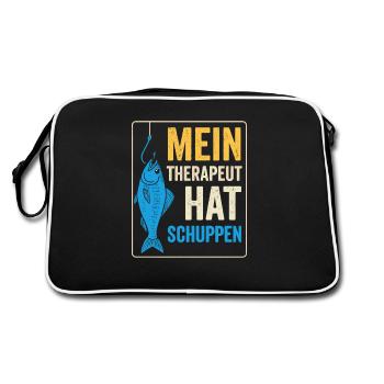 Thérapie de pêche Dicton - Sac Retro - noir/blanc - Dos