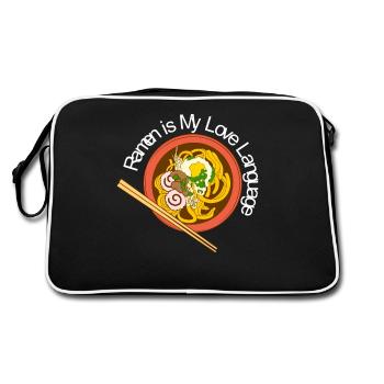 Ramen is My Love Language Noodle Bowl - Retro Bag - black/white - Back