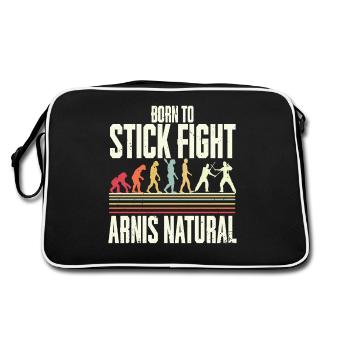 Escrima Arnis Arts Martiaux Naturels - Sac Retro - noir/blanc - Dos
