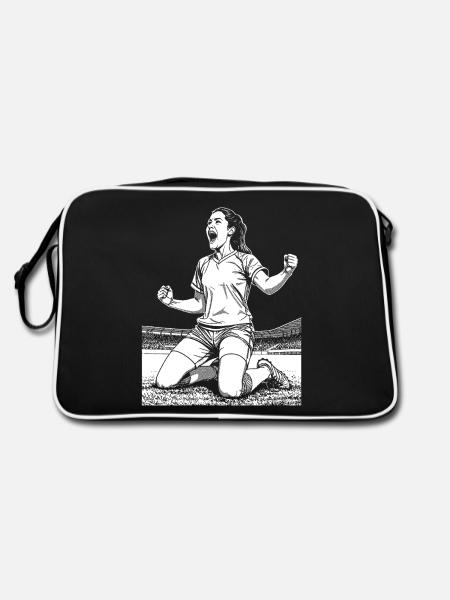 Footballer's shirt: midfielder with a view - Retro Bag - black/white - Back