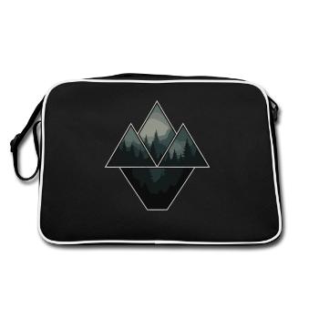 Forest Nature Lovers - Retro Bag - black/white - Back