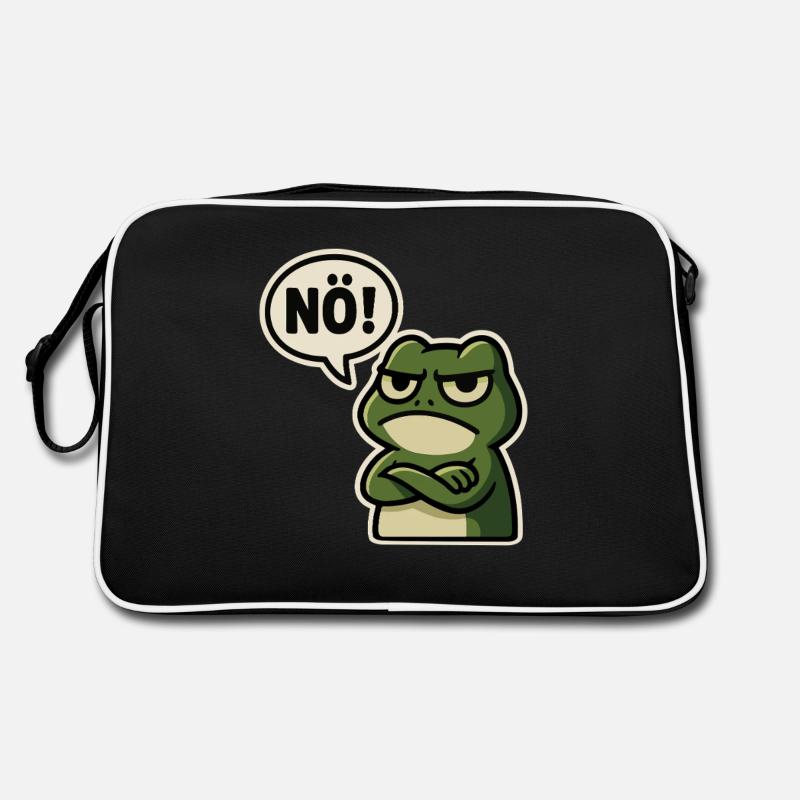 Nope Frog – Agacé et drôle Sac Retro