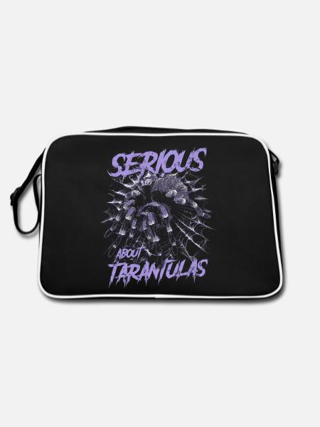 Sérieux au sujet des tarentules Propriétaire d’araignée de compagnie - Sac Retro - noir/blanc - Dos