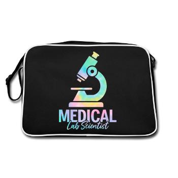 Medical Lab Scientist Tie Dye MLS Lab Scientist - Retro Bag - black/white - Back