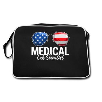Medical Lab Scientist USA Sunglasses MLS Lab - Retro Bag - black/white - Back