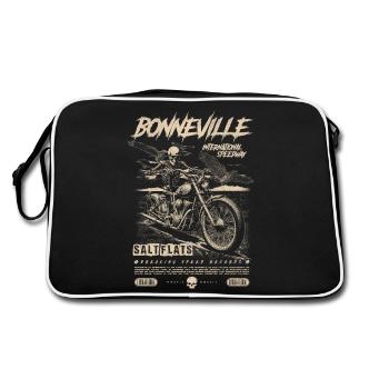 Bonneville Salt Flats Moto Vintage Biker - Sac Retro - noir/blanc - Dos