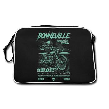 Bonneville Salt Flats Moto Vintage Biker - Sac Retro - noir/blanc - Dos