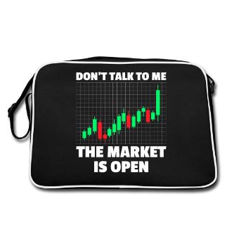 Ne me parlez pas Trader Boursier Bourse - Sac Retro - noir/blanc - Dos