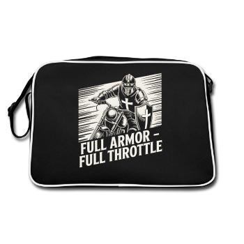 Christian Biker Full Armor Full Throttle - Retro Bag - black/white - Back