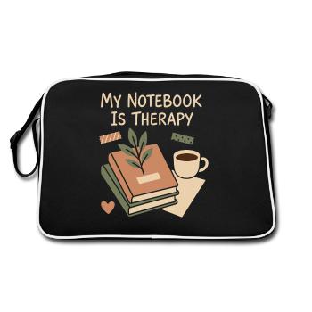 Tenue d’un journal Esthétique Planificateur créatif Écriture de vie - Sac Retro - noir/blanc - Dos