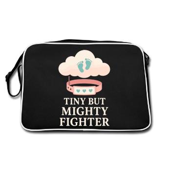 Nicu Parent Pride Preemie Warrior Newborn - Retro Bag - black/white - Back