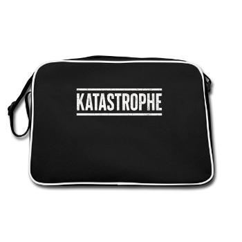 Disaster Statement Shirt with Humor - Retro Bag - black/white - Back