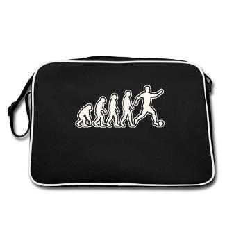 Evolution to become a football player - Retro Bag - black/white - Back
