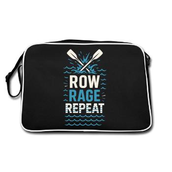Whitewater Adventure River Rafting Crew Outdoor - Retro Bag - black/white - Back