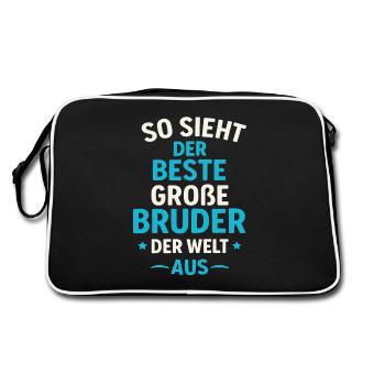 Meilleur Big Brother - Chemise du meilleur frère du monde - Sac Retro - noir/blanc - Dos