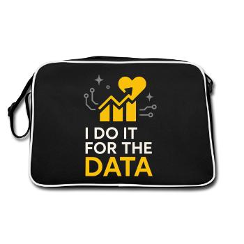 Clinical Lab Tech Diagnostic Science Data Nerd - Retro Bag - black/white - Back