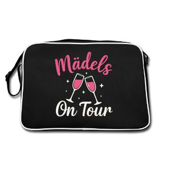 Filles En Tournée, Coupes à , Design de Fête - Sac Retro - noir/blanc - Dos