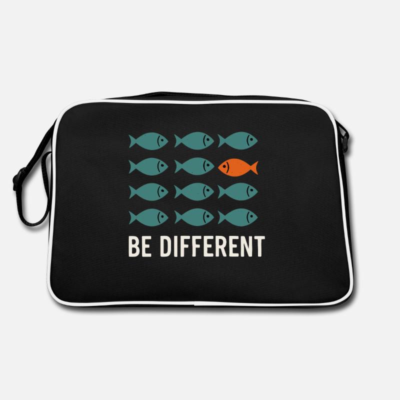 Be Different - Be Different Fish Design Retro Bag