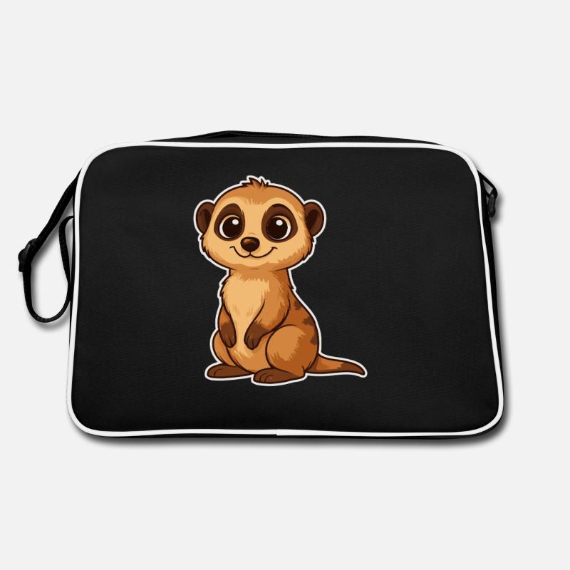 Mignon suricate dessin animé Sac Retro