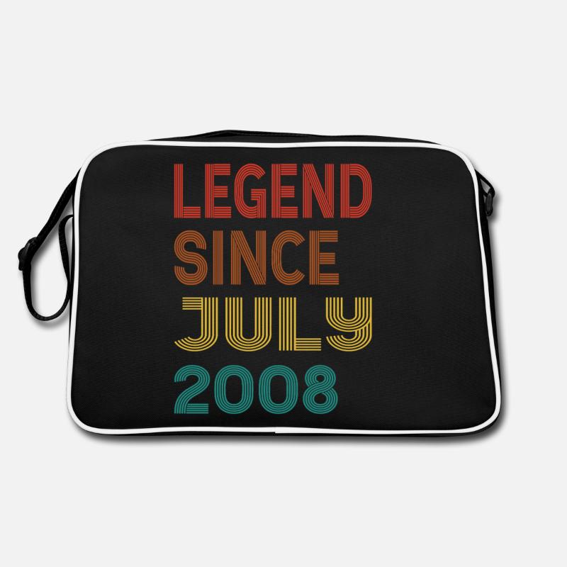 Vintage Legende Seit juli 2008, 17. Geburtstag Retro Tasche