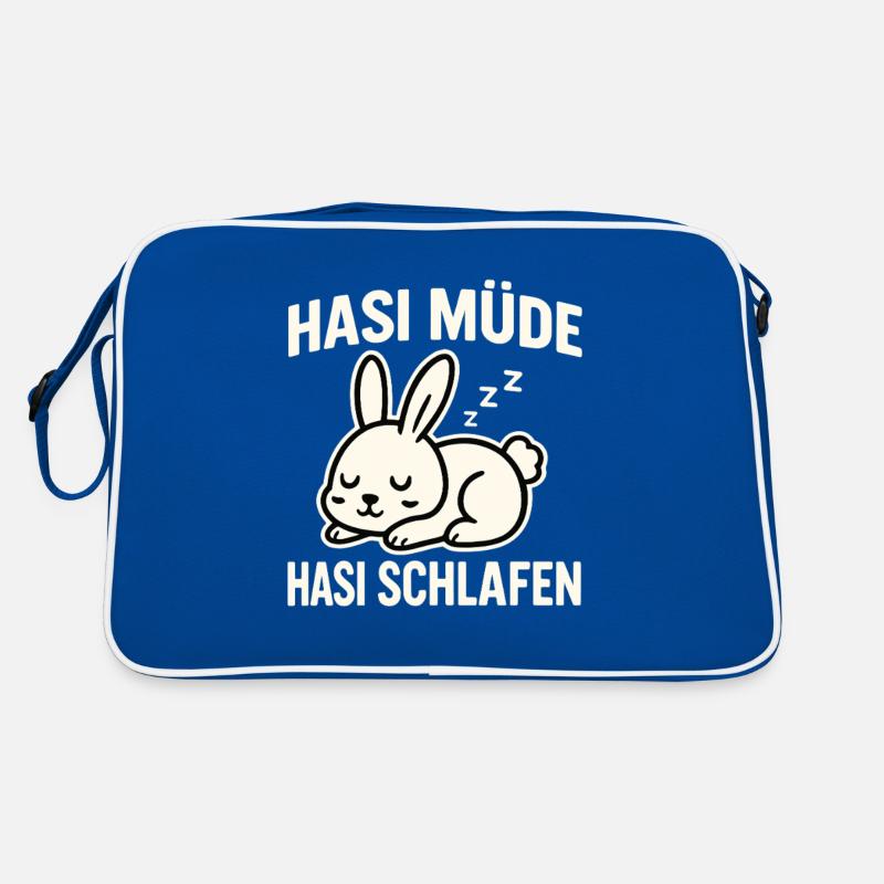 Lapin fatigué qui dort – Sleep Bunny Design Sac Retro