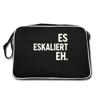 De toute façon, la situation s’intensifie – une chemise à slogan pour chaque occasion - Sac Retro - noir/blanc - Dos