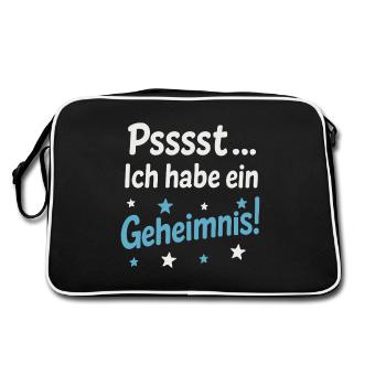 J’ai un secret ! | Motif surprise sucrée - Sac Retro - noir/blanc - Dos