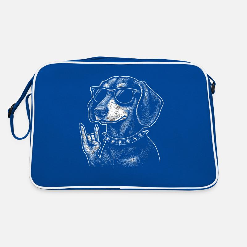 Rock’n’Roll Dachshund – Chien avec style Sac Retro